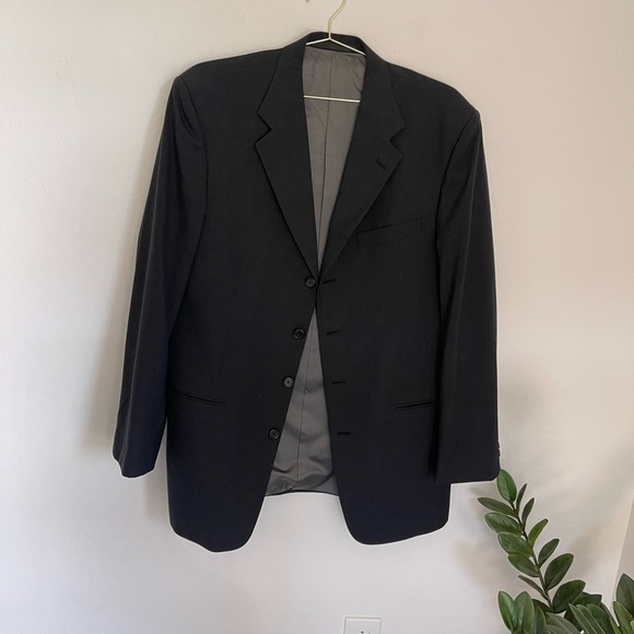 Monsieur By Givenchy Four Button Closure Pure Wool Sports Coat/Suit Jacket 43L - Picture 2 of 12